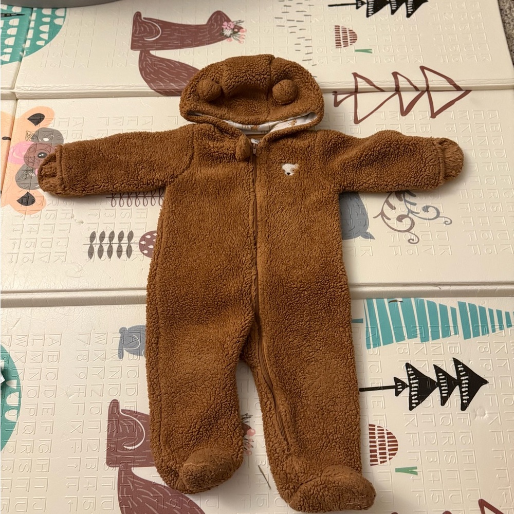 Carters Baby Snow Suit Winter Bunting Fleece Bear